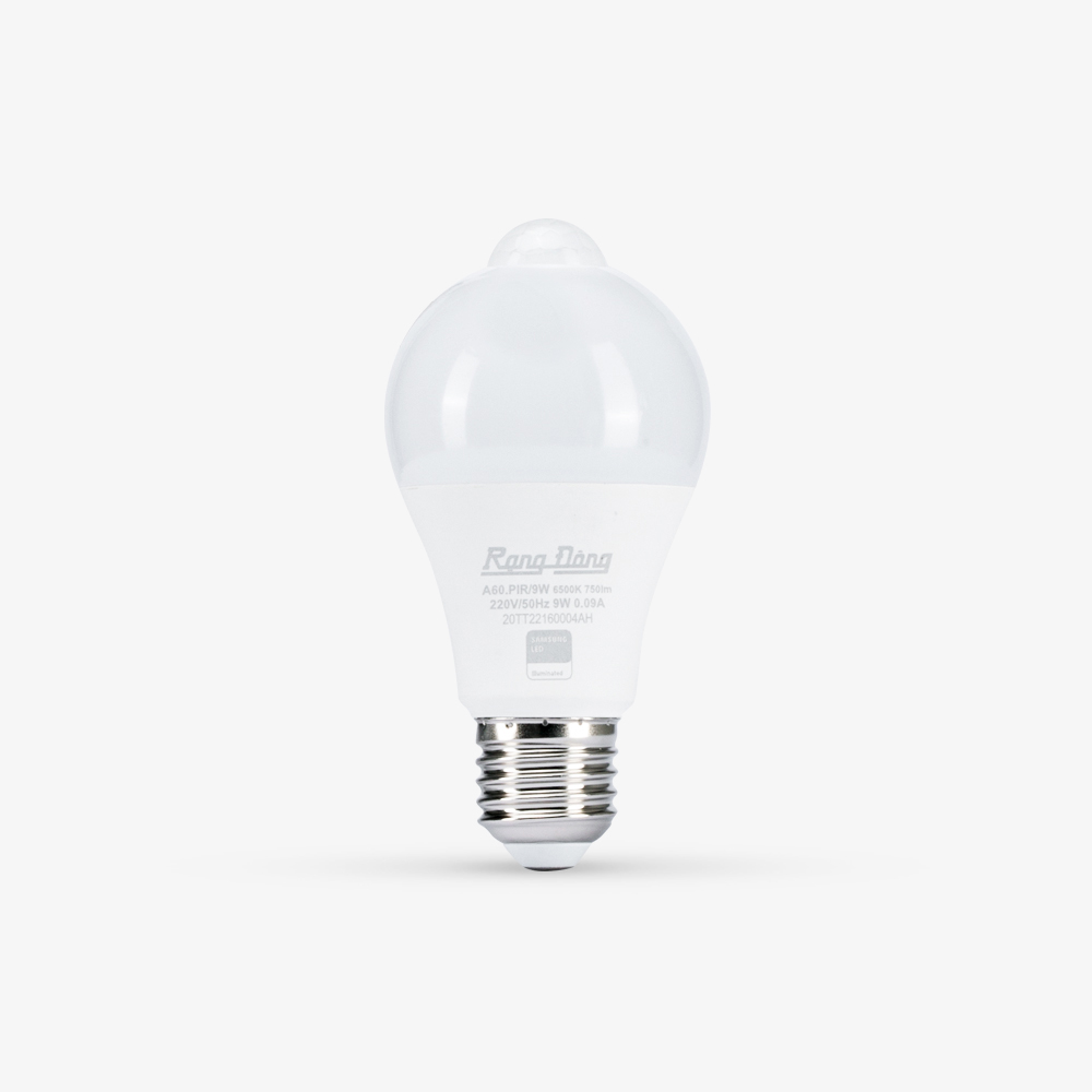 Bóng LED Bulb cảm biến A60.PIR/9W E27 3000K-6500K